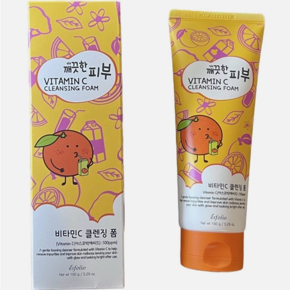 Esfolio Korean skincare vitamin c cleansing foam